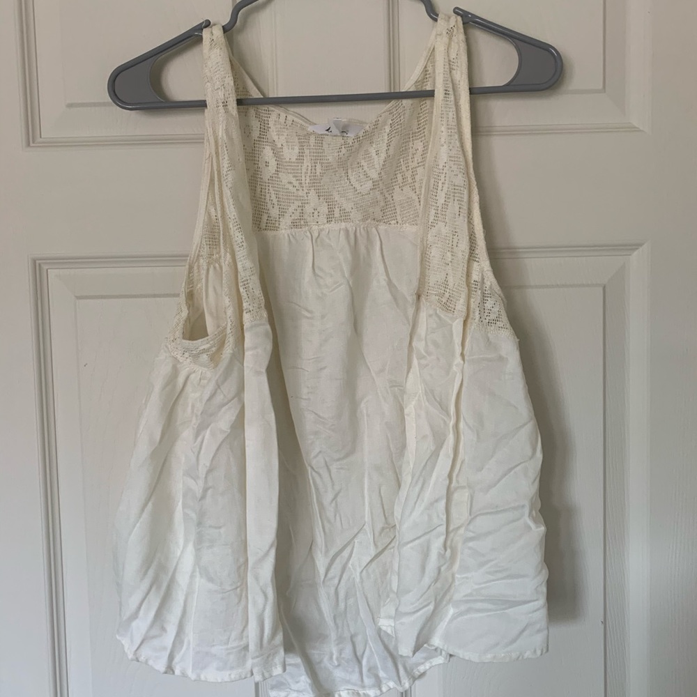 BoHo White Lace Vest
